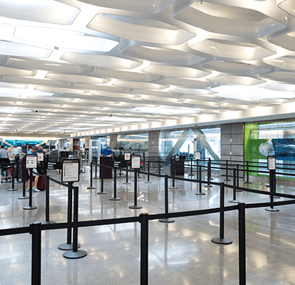 Wichita Airport Terminal with Ceiling Installation