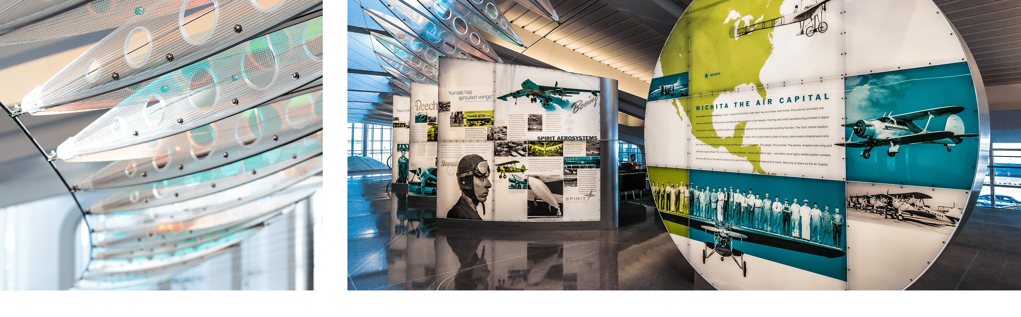 Wichita Airport Display by Greteman Group Sculpture by Ed Carpenter