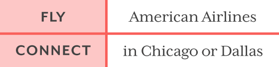 American Airlines Flight Schedule