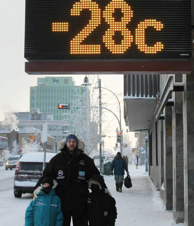 Jason and Kids in Yellowknife