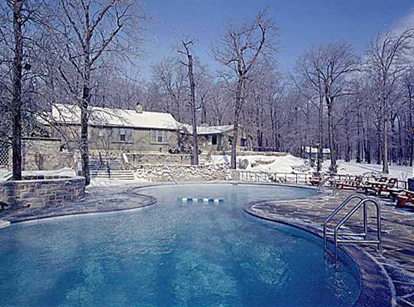 Pool outside Aspen Lodge
