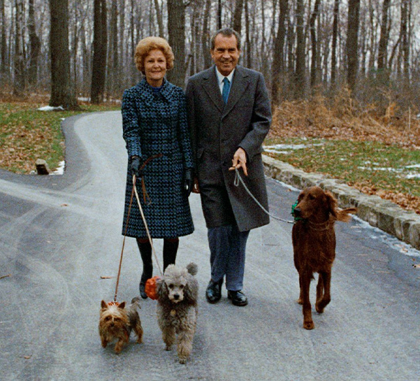President Richard Nixon and his wife Pat