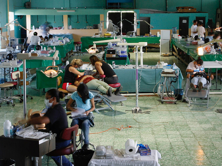 Dr. Smith provides dental care to Honduras