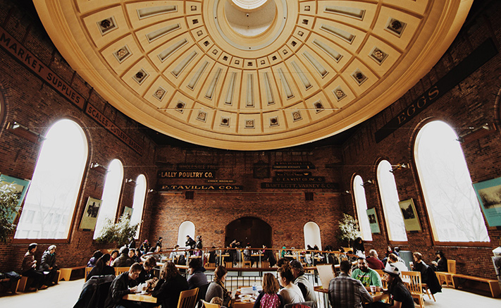 Visit the Faneuil marketplace thats been around since 1742