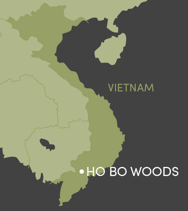 Babcock was deported to HoBo woods in Vietnam