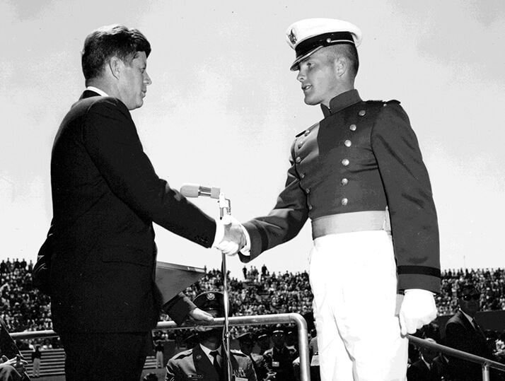 Tom Fryer Shaking Hands with President Kennedy