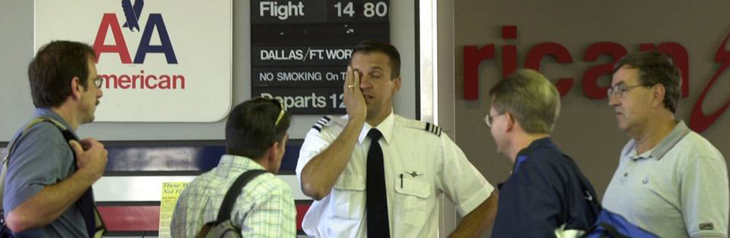 airline employees and passengers at wichita airport on 911