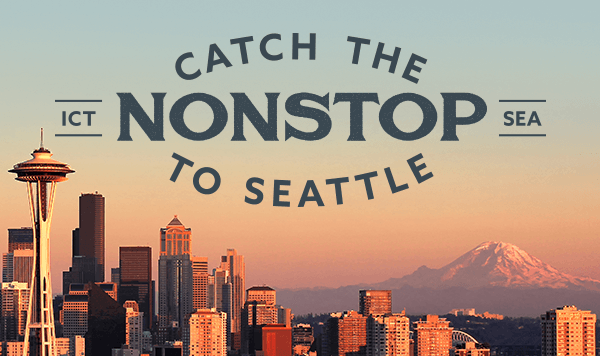 Fly Nonstop Wichita to Seattle with Alaska Air